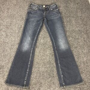 Silver Jeans Aiko Bootcut Womens 27x33 Low Rise Medium Wash Stretch Denim